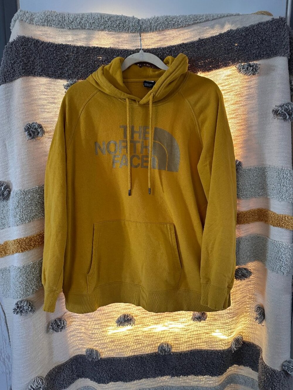 The North Face Half Dome Pullover Hoodie - Mustard Yellow / Gold Women's XL